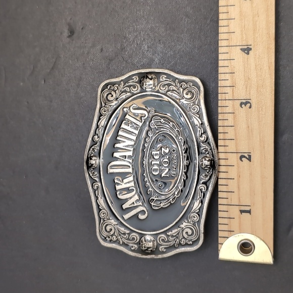 2005 Jack Daniels Old No.7 Brand  Gray/Black Metal Belt Buckle. - Picture 7 of 8